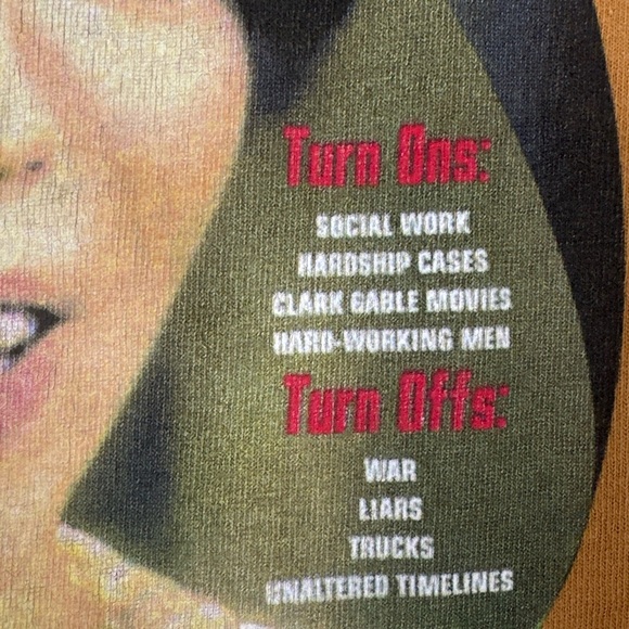 Vintage Edith Keeler “The Women Of Star Trek” XL Gold Shirt - Picture 3 of 7